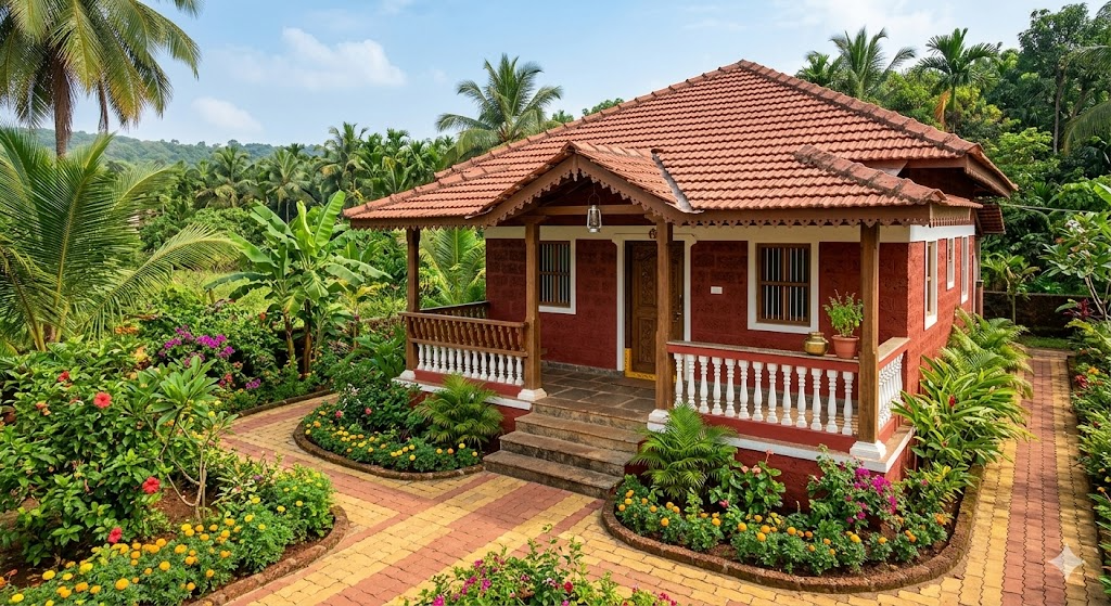 A beautiful Konkan style home built by Loyalty Constructions