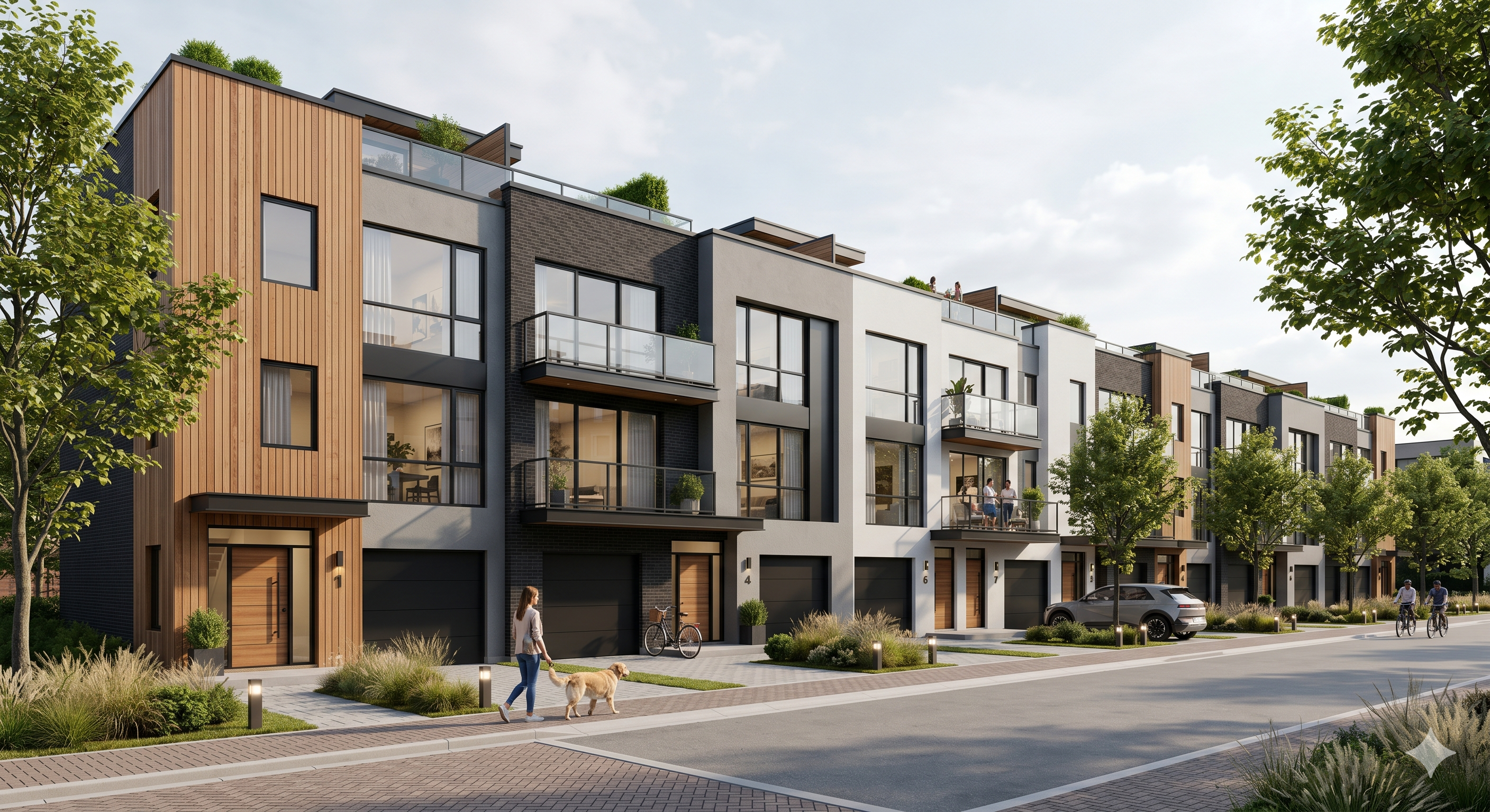 A modern row house